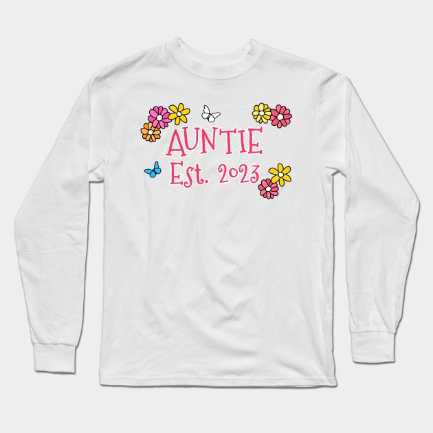 Auntie Est 2023 Mother's Day Mothering Sunday Long Sleeve T-Shirt by doodlerob